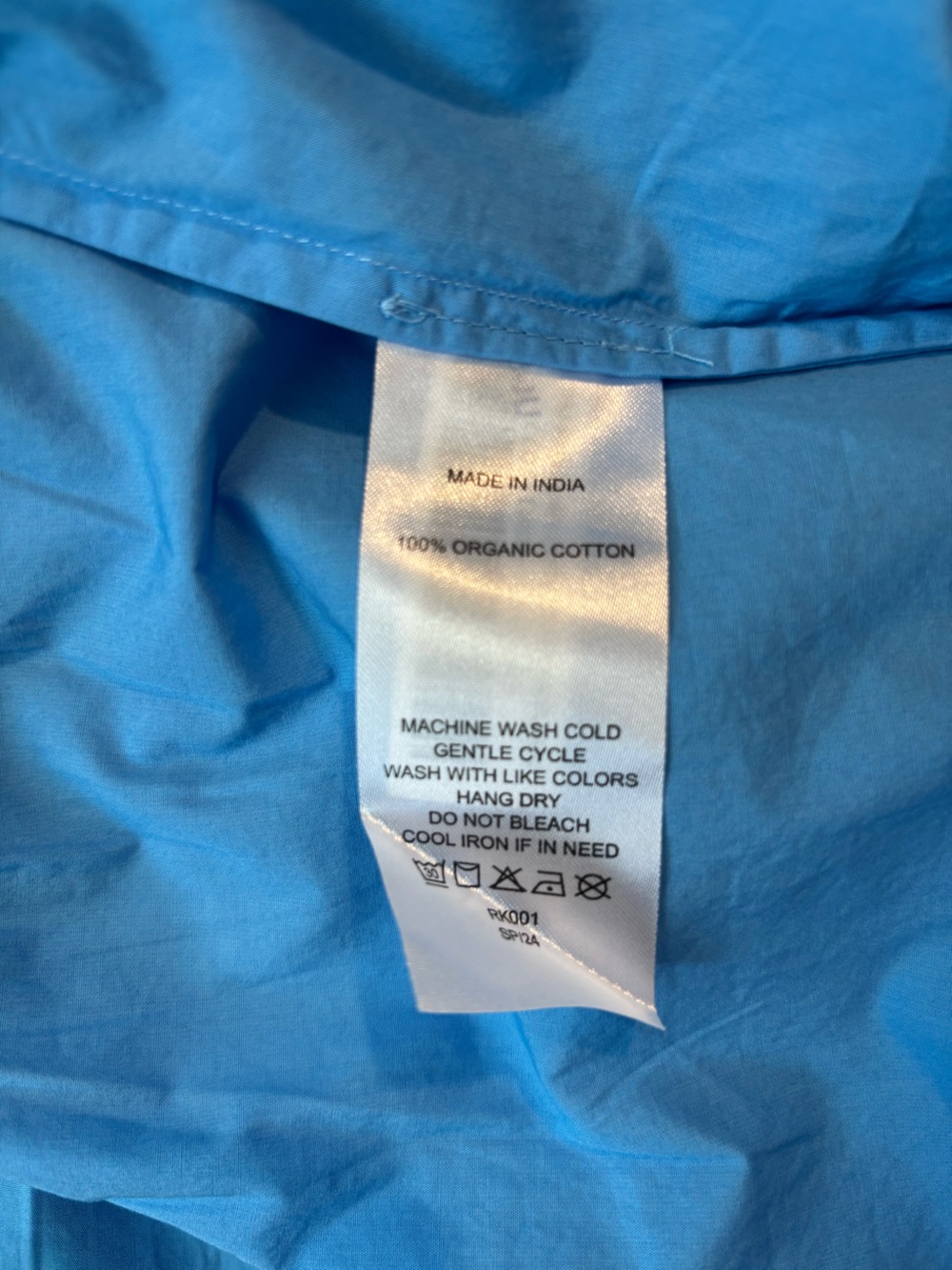 Quince 100% Organic Cotton Poplin Midi Dress In Cornflower Blue Size Small NWT - Picture 11 of 14